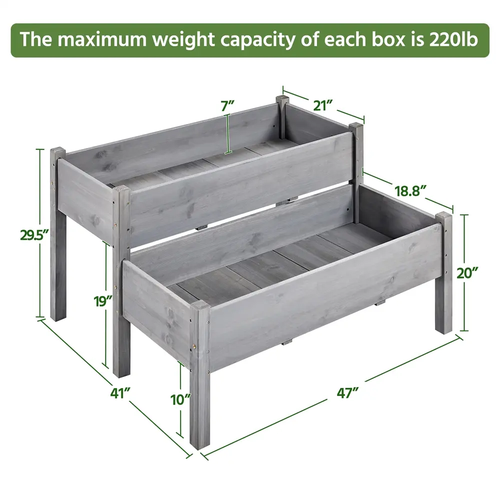 2-Tier Gray without Non-woven Liner