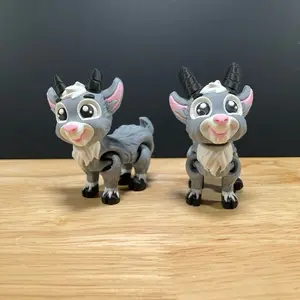 3D Printed Goat Figurine Desk Buddy