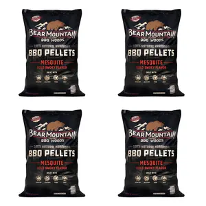 Bear Mountain BBQ Premium All Natural Hardwood Mesquite Smoker Pellets (4 Pack) Bear Mountain BBQ Premium All Natural Hardwood Mesquite Smoker Pellets (4 Pack)