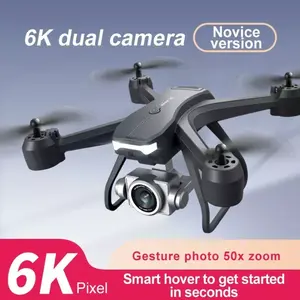 V14 Professional Drone 6K HD Dual Camera Wifi FPV Portable RC Quadcopter with 2 Batteries. Suitable for adults/beginners, 30-minute flight time, 3D roll and one-key return to home, app control.