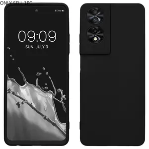 Mobile Phone Case For TCL 40 NxtPaper 4G / TCL 50 SE, Slim Shockproof Flexible Black Matt Soft Silicone Protective Phone Case Cover