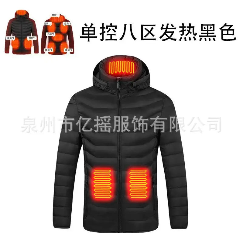 Black single control eight zone