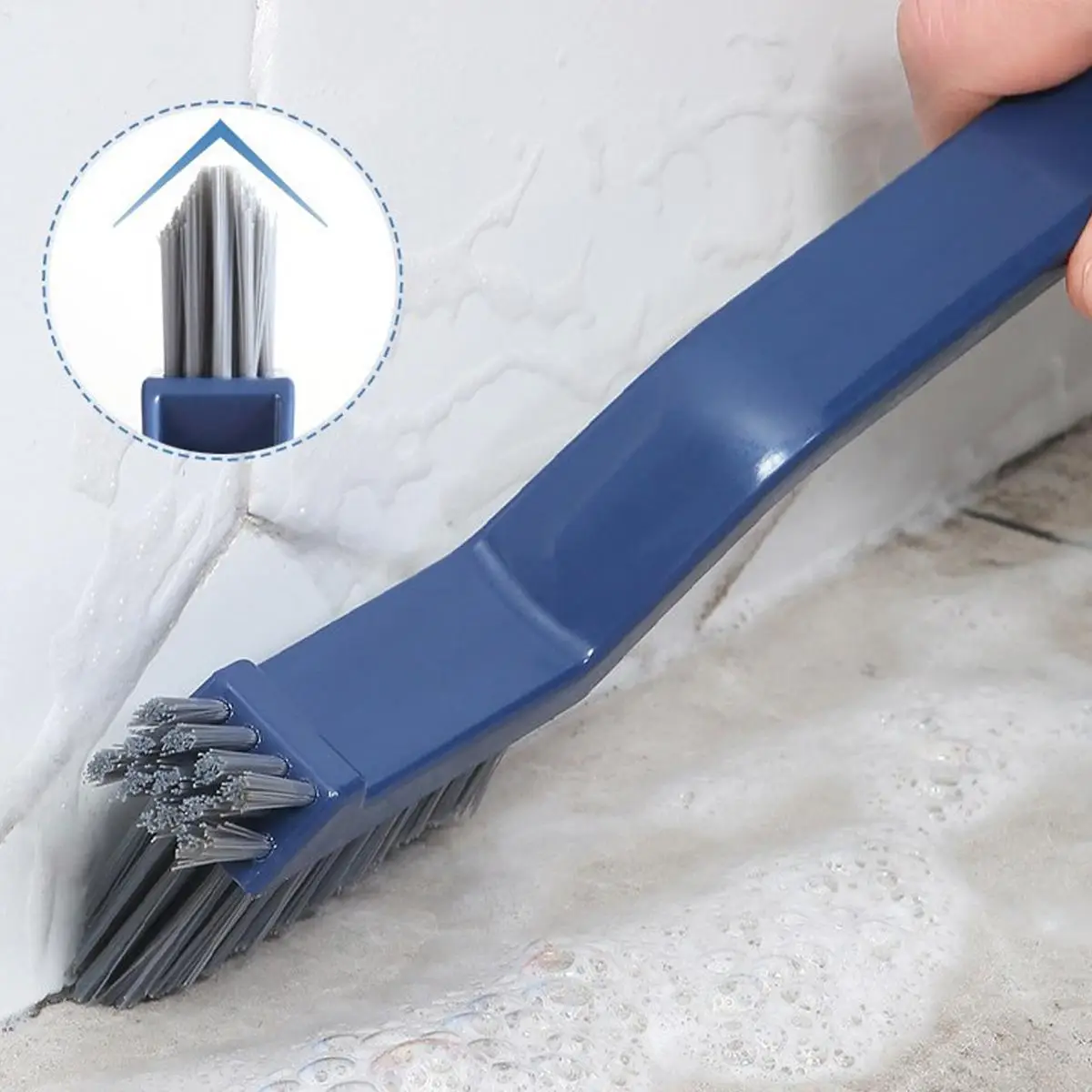 Cleaning Gadgets Bathroom 2 in 1 Cleaning Brush, 1 Count Bathroom Accessories, Multifunctional Gap Cleaning Brush for Home Window Air Conditioner Gap