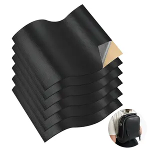 Faux Leather Self-Adhesive Repair Set, 20 x 30 cm,   Black Waterproof Patches for Couch, Car Seat, Bags