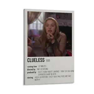 Clueless Poster (23) Canvas Poster Bedroom Decor Sports Landscape Office Room Decor Gift Frames Ornaments Wall Decoration Artistic Photo