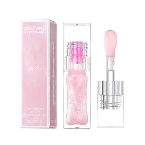 Temperature Changing Lip Oil, Moisturizing EasyColoring Lip Gloss, Non-stick Cup Lip Glaze forWomen