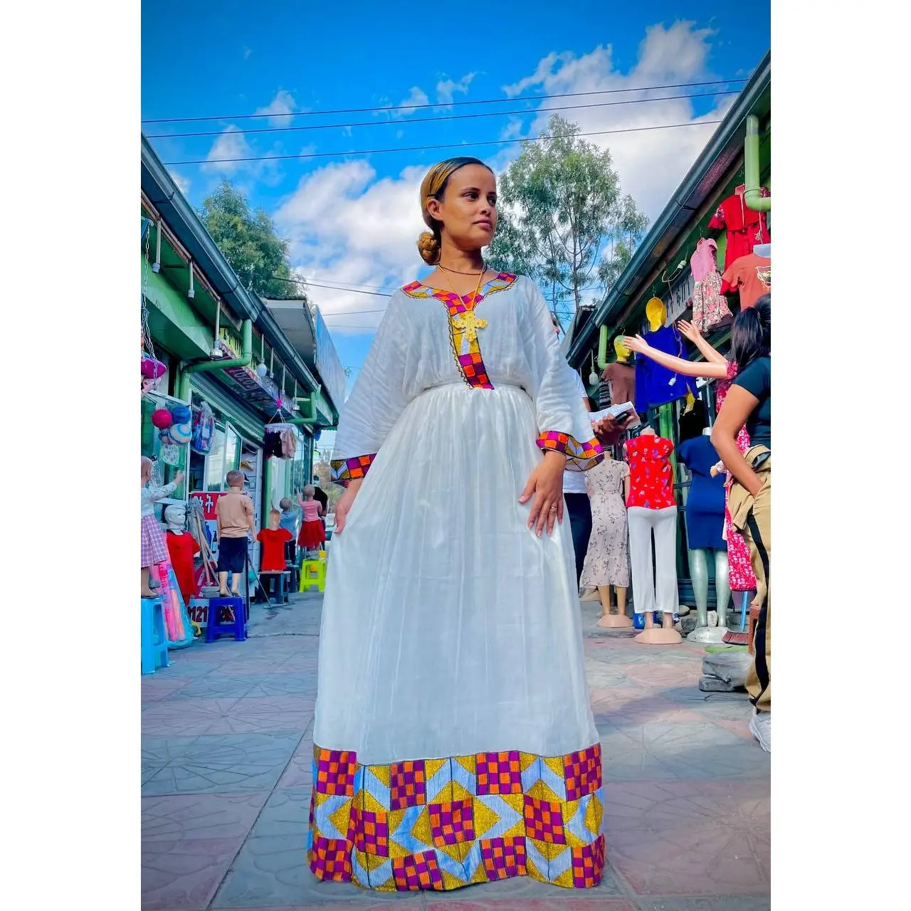 Ceramic  Ethiopian Habesha Dress