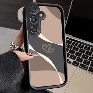 A Minimalist Heart-Patterned Case for Samsung Galaxy S26 S24 Plus S25 S23 S22 S21 Ultra FE S24+ Note20 A54 A53 A52 A36 A35 A34 A33 A17 A16 A15 A14 A13 Patterned Soft TPU Full Camera lens Protection  Phone Cover Gift 2D printing