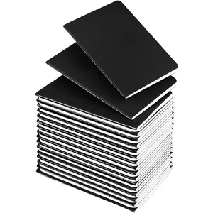Mini Notepads Bulk 36 Pack Small Journal Pocket Notepad - Black Cover Notebooks 3.5 x 5.5 Inches, 30 Sheets/60 Pages, Perfect for Kids Writing