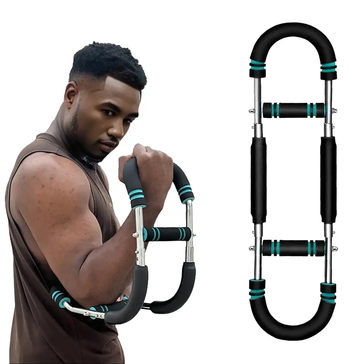 RELIFE REBUILD YOUR LIFE Twister Arm Trainer 60-110lb Portable Power Twister Bar Adjustable Spring Forearm Exerciser Multifunctional Fitness Equipment