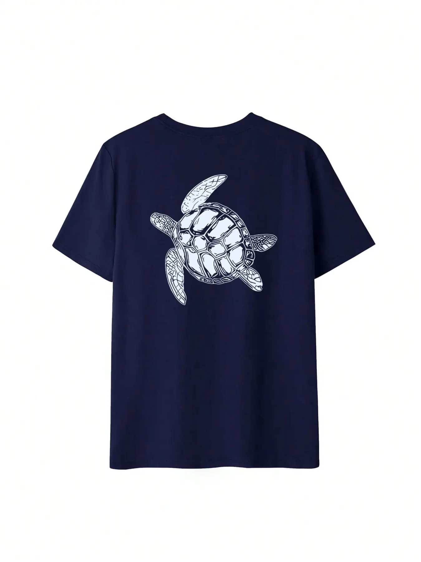 Coastal Grandma Sea Turtle Graphic Oversized Tee for Women, Casual