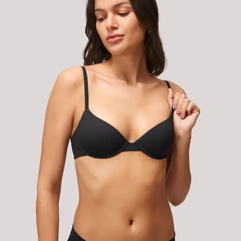 HALOBLISS T-Shirt Bras for Women Small Breasted Demi Underwire Lightly Lined Bras 32AA-38A