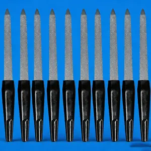 10pcs Double-Sided Metal Nail Files, Professional DIY Nail Art Accessories for Manicure and Pedicure Beauty