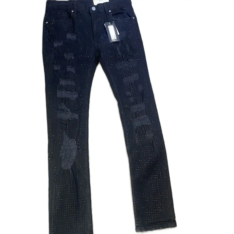 Men’s rinestone black Fwrd jeans
