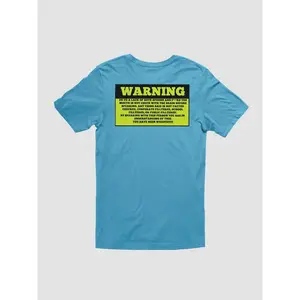 Unfiltered Warning Back print T-Shirt