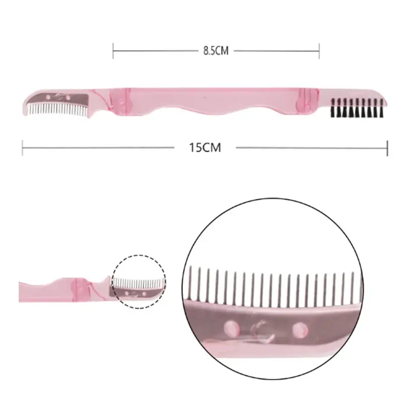 Byso Beauty's Pink Fluff Eyebrow Brush + Eyebrow Separator