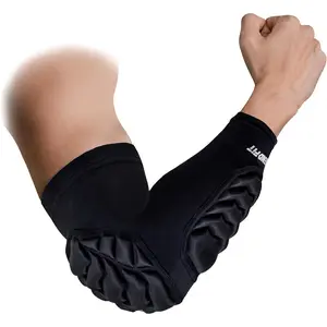 Football Protective Arm Sleeves 2PCS for Youth Men Adult Compression Elbow Forearm Pads for Basketball Volleyball Wrestling Support