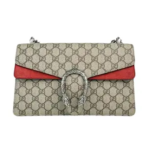 Pre-owned GUCCI Leather Shoulder Bags GG Logo Supreme Medium Dionysus