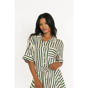 Willow Button Up - Striped