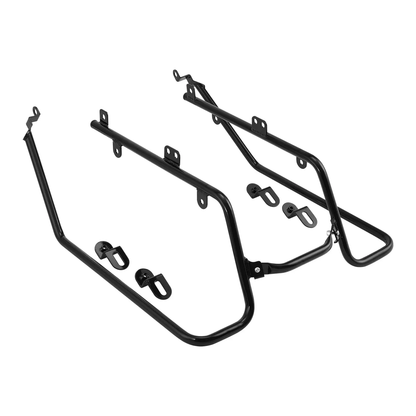 TCMT Black Hard Saddlebag Conversion Bracket Kit Fit For Harley Dyna Fat Bob 08-2017