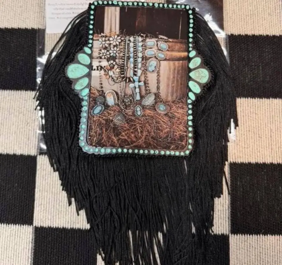 Turquoise Western Frame Freshie