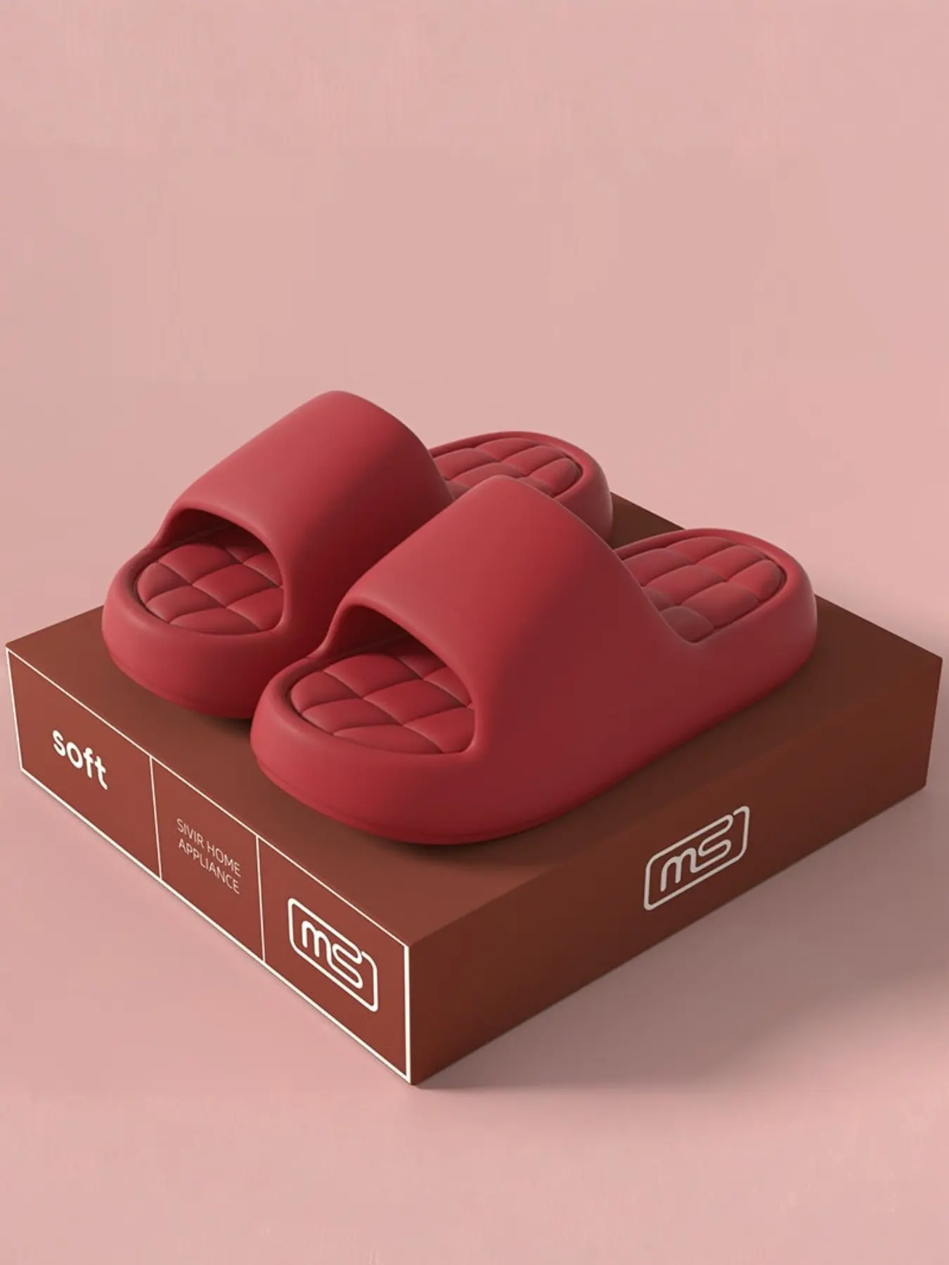 Men's Fashion Home Thick Sole Slippers, Comfortable Soft Eva Material, Non-Slip, Casual Wear for Indoor & Outdoor, All Seasons Footwear, Thick Bottom Slippers