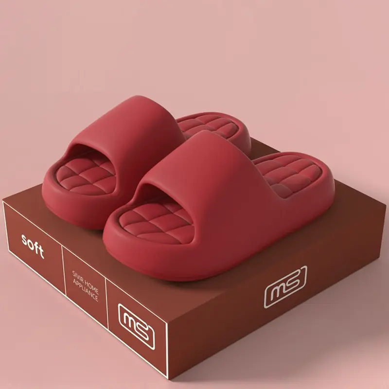 Men's Fashion Home Thick Sole Slippers, House Slipper, Comfortable Soft Eva Material, Non-Slip, Casual Wear for Indoor & Outdoor, All Seasons Footwear, Thick Bottom Slippers, Slipper Shoes