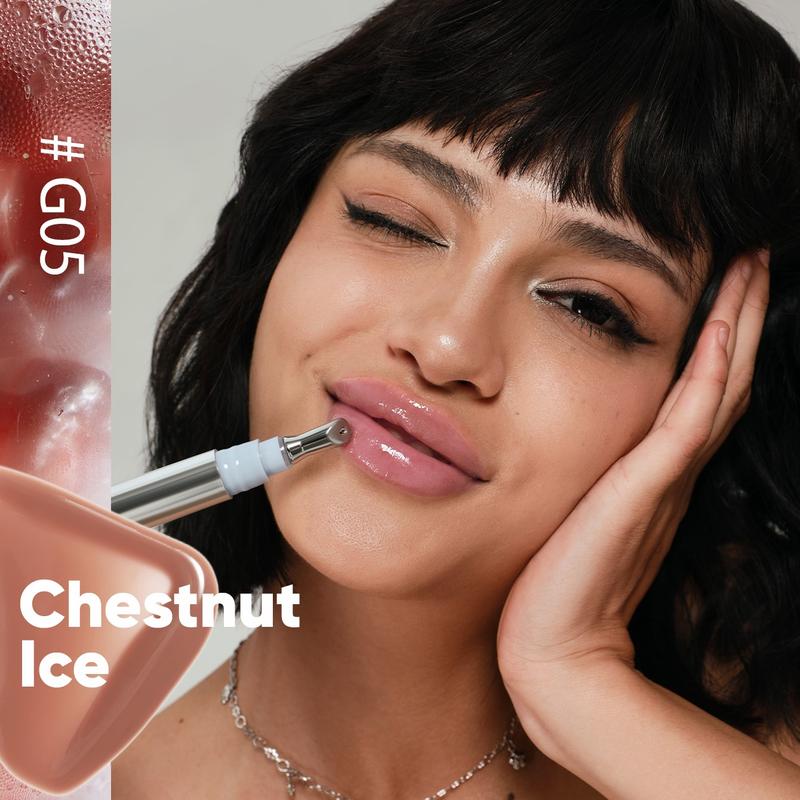 JUDYDOLL Watery Essence Lip Glaze, Blur, Mirror Lip Stain, Glossy, Moisturizing, Liquid Lipstick, Non-Drying, Tinted Lip Oil, Plumping, Diverse Shades, Not Easy To Fade, Makeup, Cosmetics, Valentines Day Gift, New Year