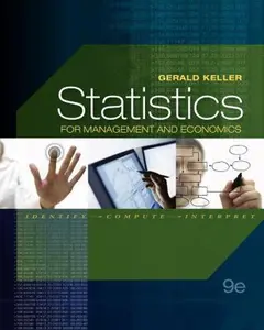 USED-Statistics for Management and Economics by Gerald Keller (Hardcover)