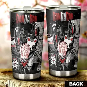 [Anime Cups - Sale Up To 35%]  Okarun Turbo Granny Form Tumbler Cup, Dandadan Anime Cup, Monster Design, Anime Car Accessory, Gift for Anime Fans