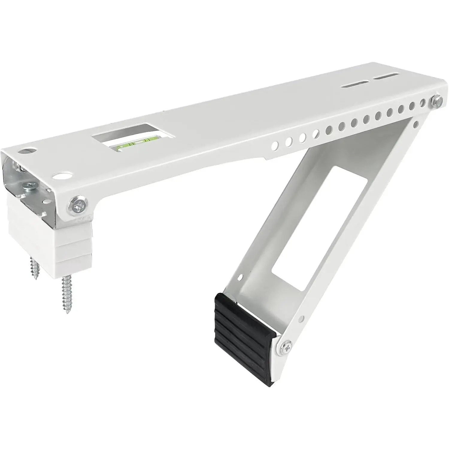 Universal Window Air Conditioner Heavy-Duty Steel Support Stand - Patented Design for Secure Exterior Mounting, Holds up to 85 lbs