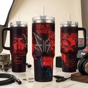 Falling In Reverse Popular Monster Tumbler 20oz & 40oz with Lid and Straw