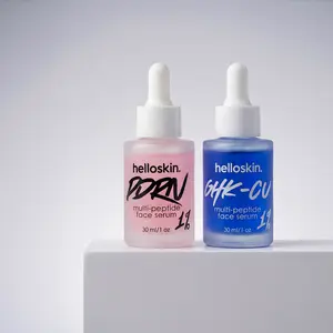HelloSkin The Repair Duo GHK-Cu + PDRN Serum Hydrating Lightweight Peptide Formulas for Smooth Skin Texture and Vitality