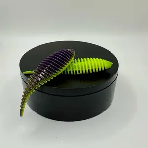 Enhanced Ribs Finesse 3.8 inch Gilly Soft Baits for Bass Fishing-6 pack