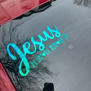 “Jesús, The Way, The Truth, The Life”!  (Jesús ,el camino ,la verdad ,la vida ) jdm decals