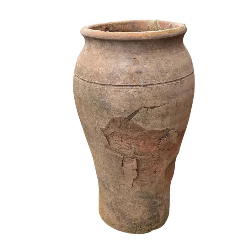 Antique Moroccan Terracotta Coastal Olive Jar-Small