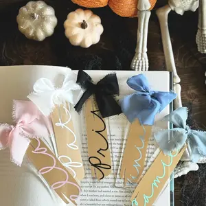 Personalized Acrylic Bow Bookmark Personalized Acrylic Bow Bookmark