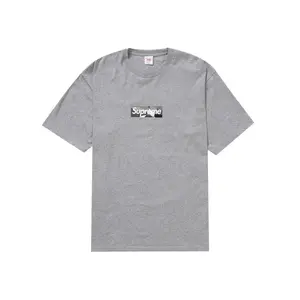 Supreme Men's Emilio Pucci Box Logo Tee Heather Grey/Black, from StockX