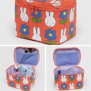 Hot Cartoon Miffy Series Makeup Bag Creativity Exquisite Cute Print Portable Handbag Large-capacity Travel Storage Bag