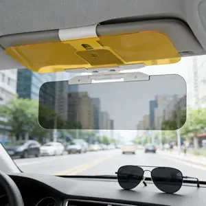 2 in 1 Car Sun Visor Extender, Anti-Glare Windshield Driving Visor, Day and Night Vision HD Anti-Dazzle Car Visor, Sunshade & Night Driving Goggles for Cars, SUVs, and Trucks