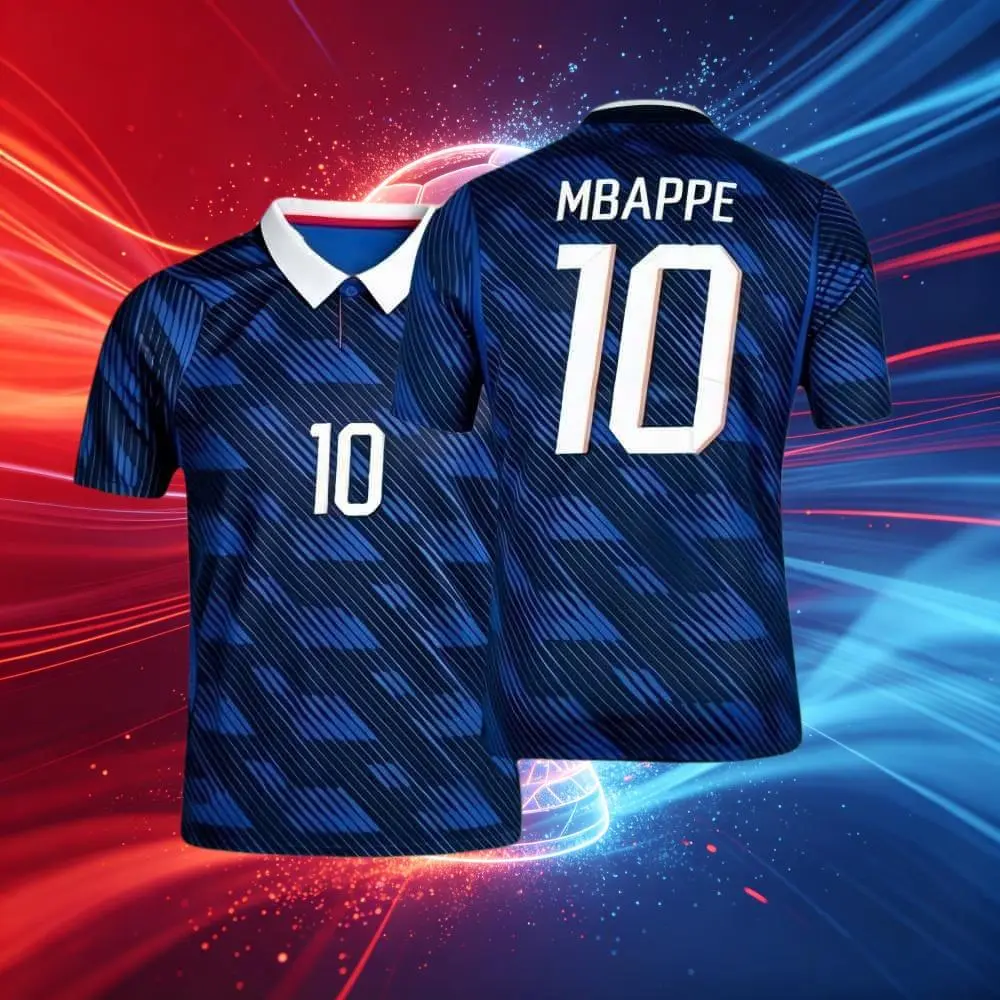 2026 France 10# Mbappé 7# Dembele Short And Long Sleeve Soccer Jersey Fans Version Breathable