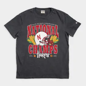 Nebraska 1994 and 1995 National Champs Vintage Heavyweight Tee Sweatshirt, Hoodie