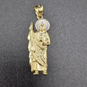 10k Gold St. Jude Design Pendant, Everyday Wear Jewelry