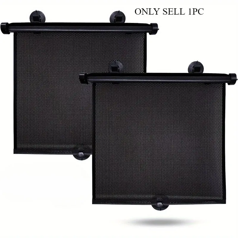 Car Side Window Sunshade, 1pc Retractable Car Side Window Sunshade, UV & Sun Blocker, Car Accessories for Car Travel, Car Window Shades, Sunshade For Car Outside, Car Window Cover, Sun Shades for Car Windows, Car Window Sunshades