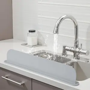 Silicone Sink Splash Guard, Splash Proof, Durable Silicone Material, Easy Install Design, Ideal for Kitchen & Bathroom Use