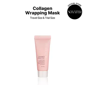 NOWATER Korean Collagen Wrapping Mask 23g | Hydrating & Elasticity Boost for Glass-Skin Glow Travel Size