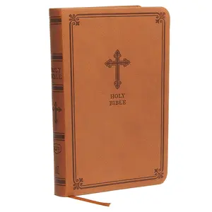 KJV, Value Thinline Bible, Compact, Leathersoft, Brown, Red Letter, Comfort Print: Holy Bible, King James Version by Thomas Nelson [Leathersoft Book]