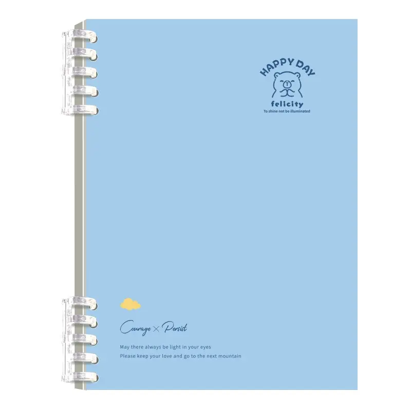 1pc A5/B5 Notebook, Blue Color Minimalist Design, Thick Paper, Perfect for School, Work, Office Notes, Durable & Stylish Essential, Blank Journal, Office Stationery Supplies, School Study Supplies Writing Notebook