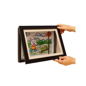 Magnetic Art Display Frame, Cartoon Themed Front Opening Photo Frame, Multifunctional Wall Decor for Home and Office