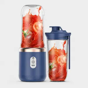 Portable Blender, USB Rechargeable Personal Juicer Cup, Mini Smoothie Maker with PCTG Bottle, Compact Fruit Juice Blender for Dorm, Home, Office, Travel and Gym